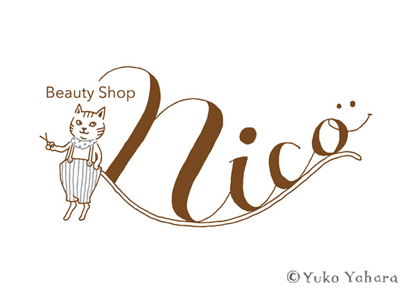 茅ヶ崎「nico美容室」のロゴ